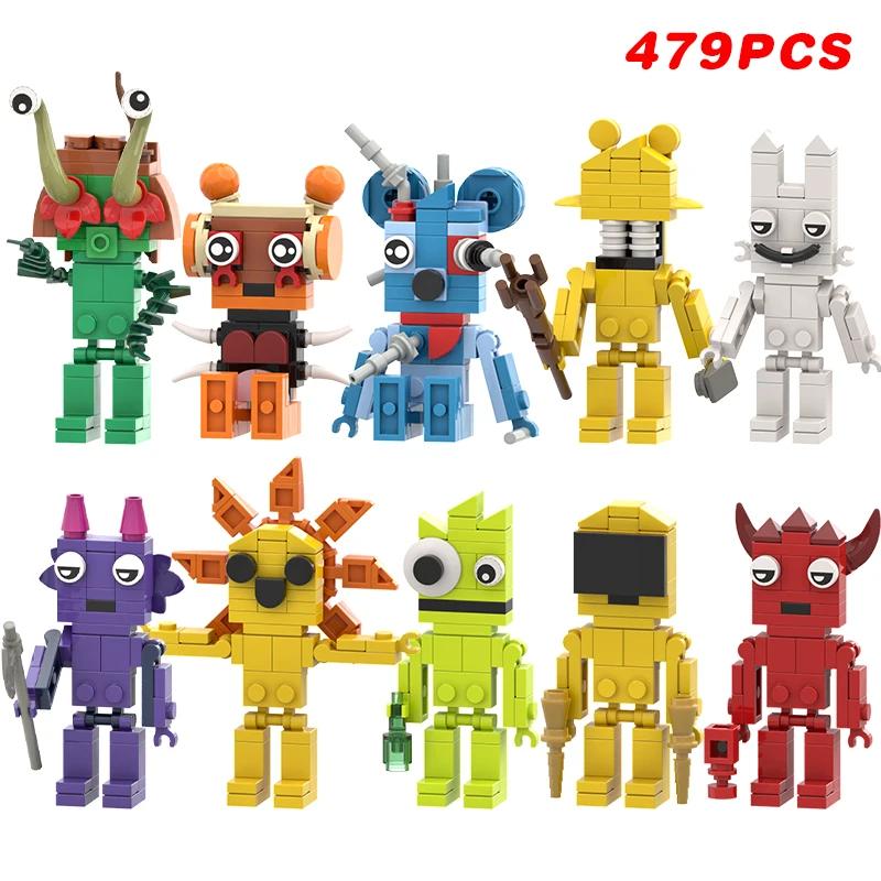 New I Sprunki Figures Building Blocks Dark Horror Sprunki Toy Set Simon Wenda Figure Construction Toy Xmas Easter Gift