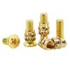 M2 M2.5 M3 M4 M5 Metric Threaded Insert Brass Nuts Bolts Set Countersunk Head Screw Hot Melt Heating Knurled Injection Nut Kits