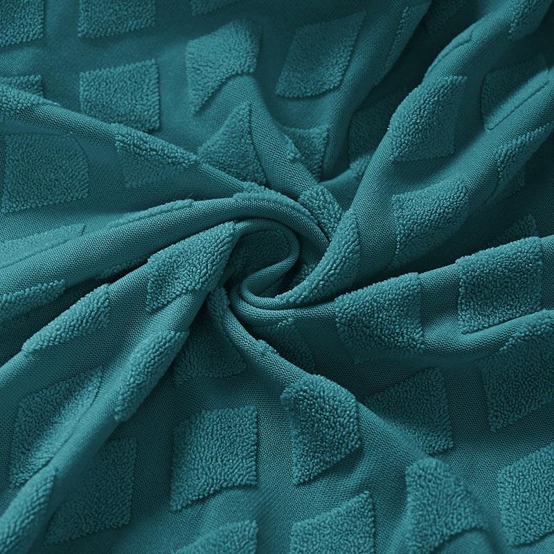 Elastic Jacquard Armchair Cover High-Back Curved Hotel Dining Chair Cover High Armrest Slipcover Furniture Protector