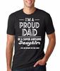 Gift For Dad Proud Dad Of Awesome Daughter Funny Gift For Father Unisex T-shirt For Dad