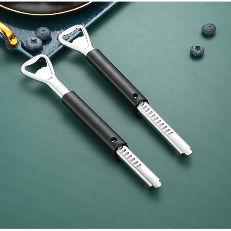 1Pc Bottle Opener Beer Screwdriver Creative Kitchen Tools Household 2-in-1 Adjustable Stainless Steel Can Opener