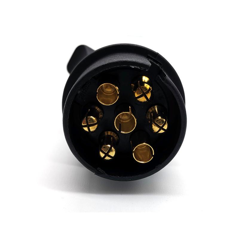 Europäische 7-Pin Nylon-Steckdose mit Gummipolster für Wohnmobil-Anhänger