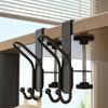 1/2 Pcs No-Drill Home Shelf Table Edge Double Hook Upgrade 2 In 1 Multi-Purpose Christmas Stocking & Garland Hanger with 2 Hooks