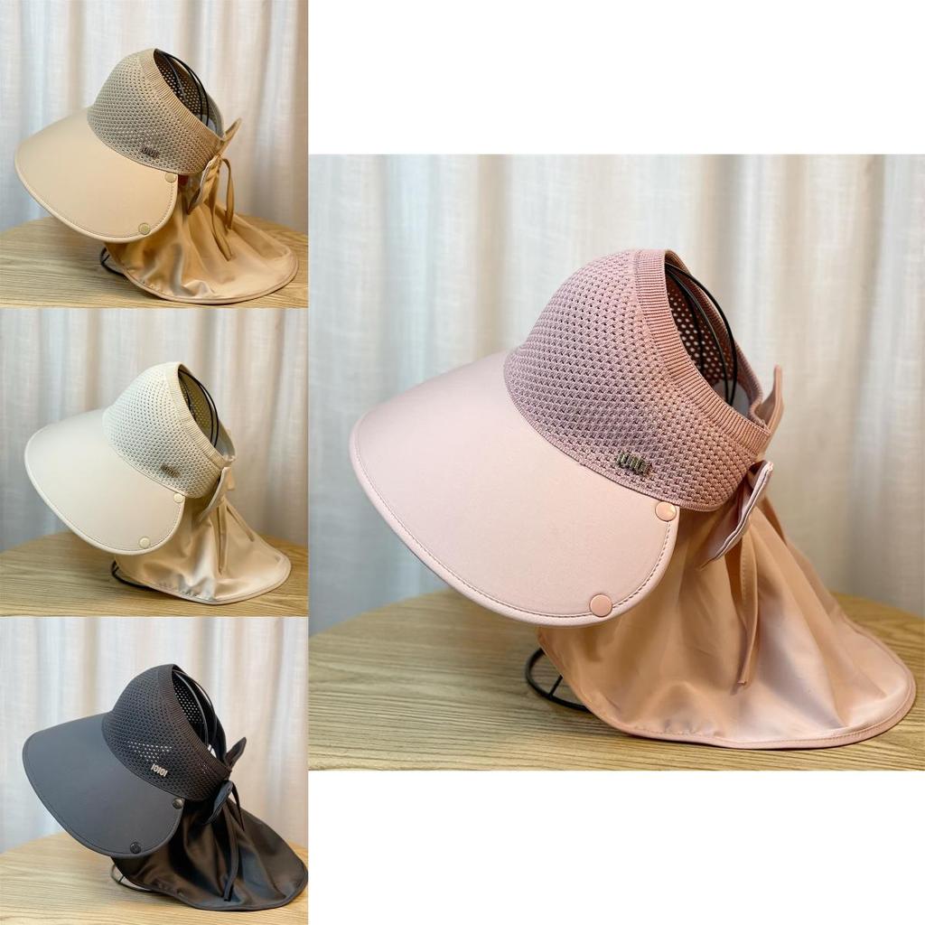 Adjustable Brim Sun Hat Women Summer Outdoor Riding Neck Guard Fisherman Hat