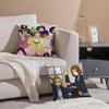 Anime soothing KKOn Cushion Cover Pillowcase Short Plush Invisible zipper Room Sofa Cushion Cover