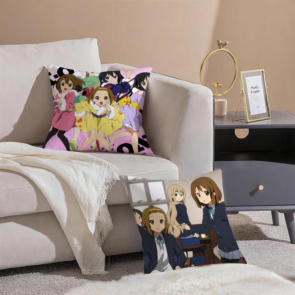 Anime soothing KKOn Cushion Cover Pillowcase Short Plush Invisible zipper Room Sofa Cushion Cover