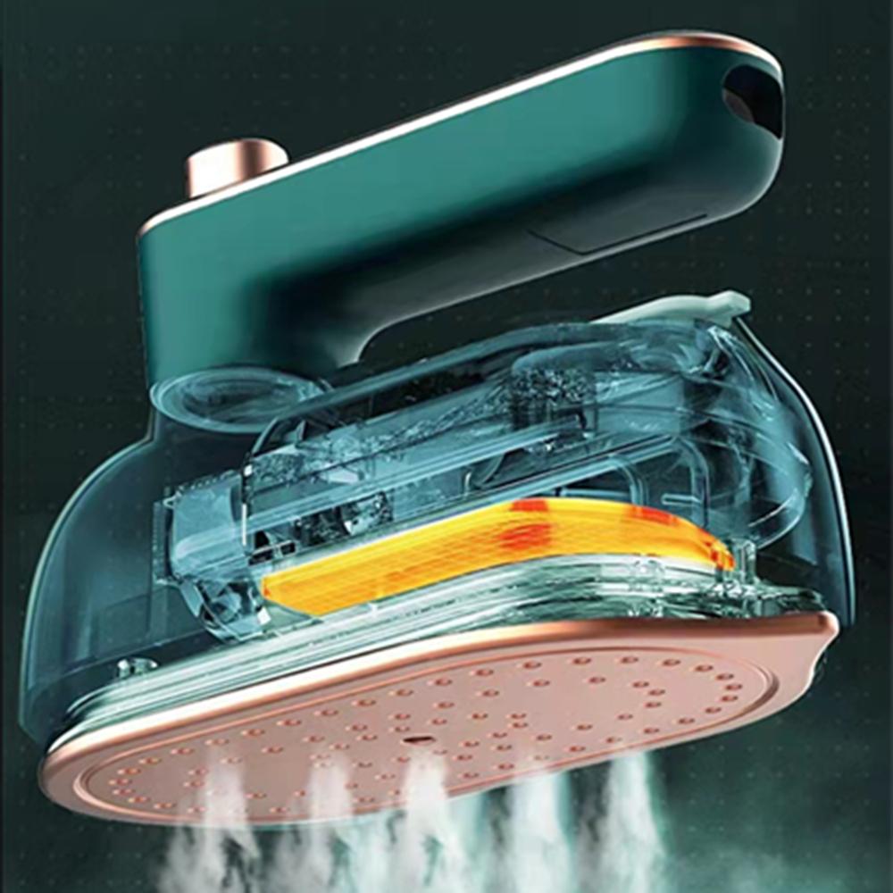 Green Portable Mini Garment Steam Iron Handheld Ironing Steamer Travel Household