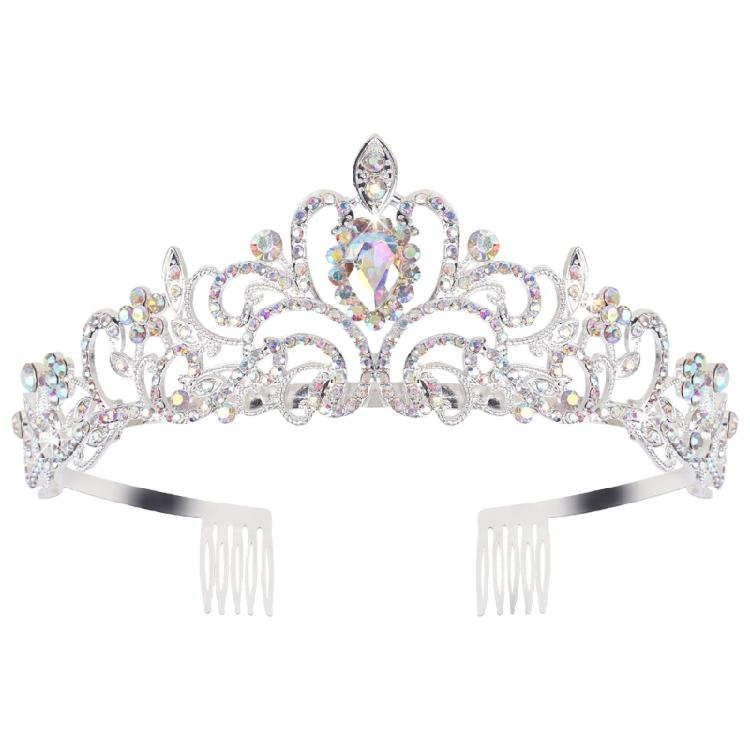 Rhinestones Tiaras For Women Beautiful Crowns With Comb Hair Accessories For Bridal Showers And Elegant Occasion