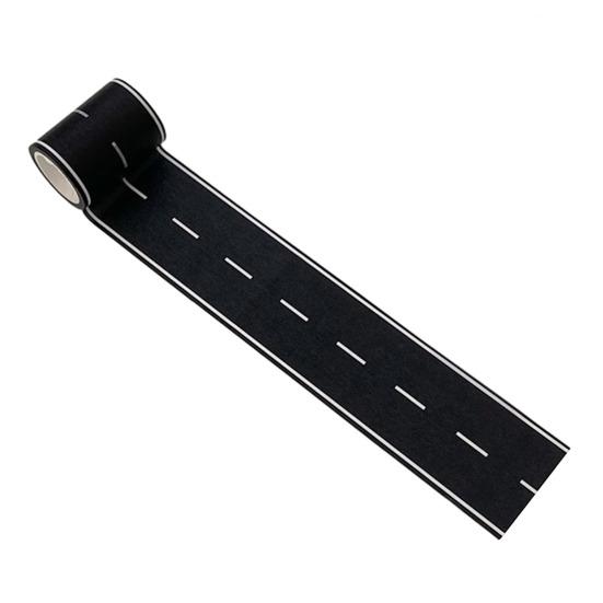 2 Rolls 19.4 Feet Road Bulletin Board Border Self-Adhesive Black Car Track Road Straight Die-Cut Rolled Border Trim for School Classroom Decoration