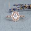 Amazon Mozzarella Oval Zircon Engagement Ring