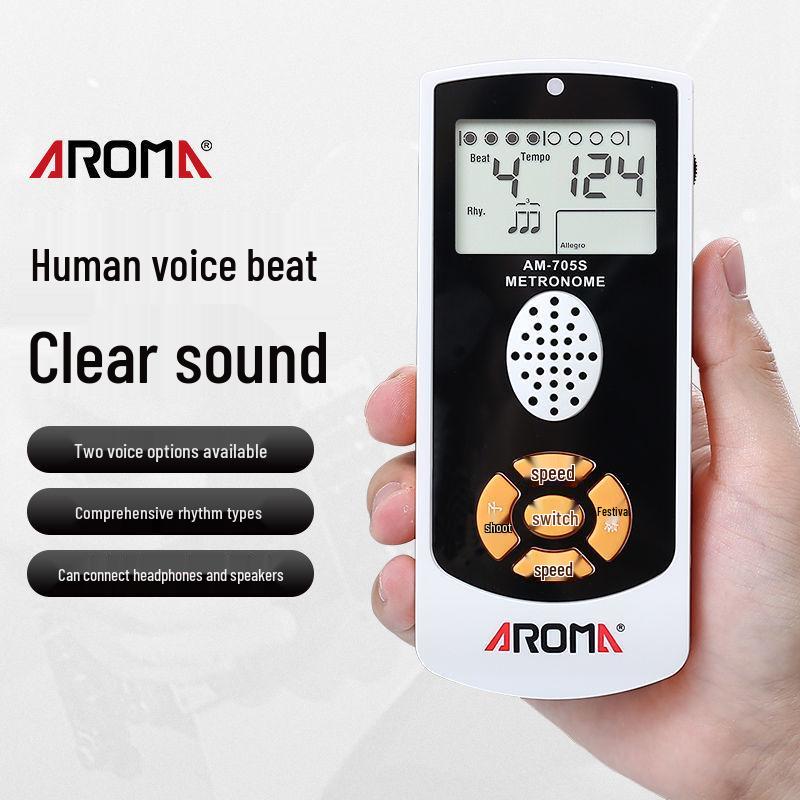 AROMA Anoma AM705 Multi-Instrument Metronome: Piano, Guitar, Drum, Guzheng, Violin