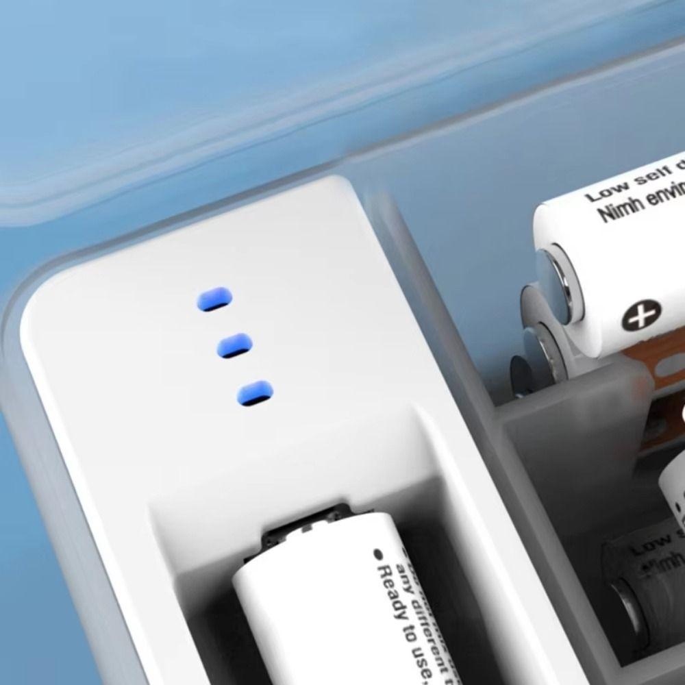 Secure Locking Battery Storage Box Space Saving Transparent Battery Case  Home Use