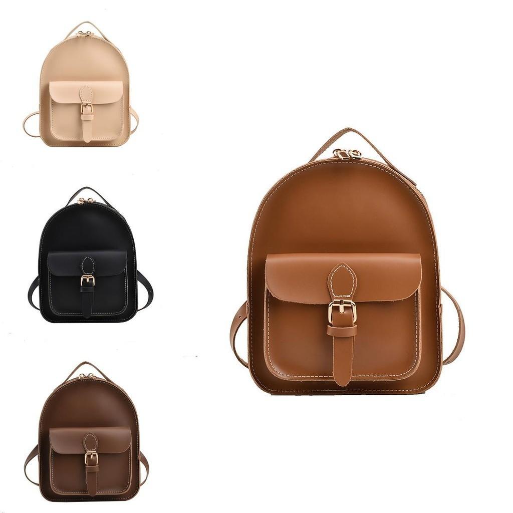 Fashionable Korean Vintage Children Backpack Charming Girls Pu Lightweight Princess Bag