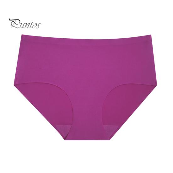 

Женские трусы, бесшовные однотонные мягкие дышащие влагоотводящие эластичные женские трусы со средней талией, спортивные трусы, женское нижнее белье S пурпурно красный