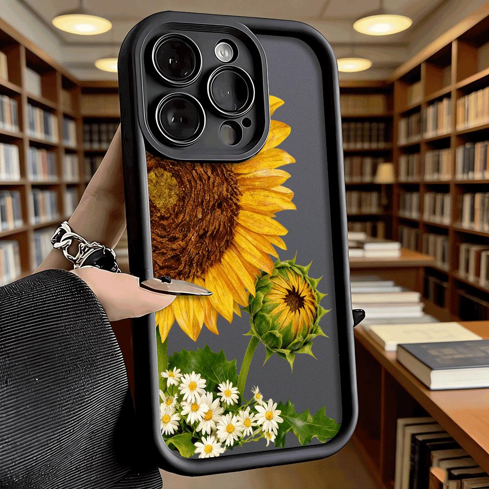 Sunflowers Daisies Bouquet Luxury Anti-Slip TPU Phone Case For Xiaomi Redmi Note 15 14 13 12 11 10 9 Pro Full Protective Cover