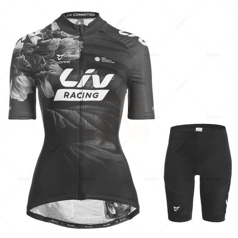 Womens Cycling Jersey Set Road Bike Outdoor Bicycle Wear Moisture Wicking