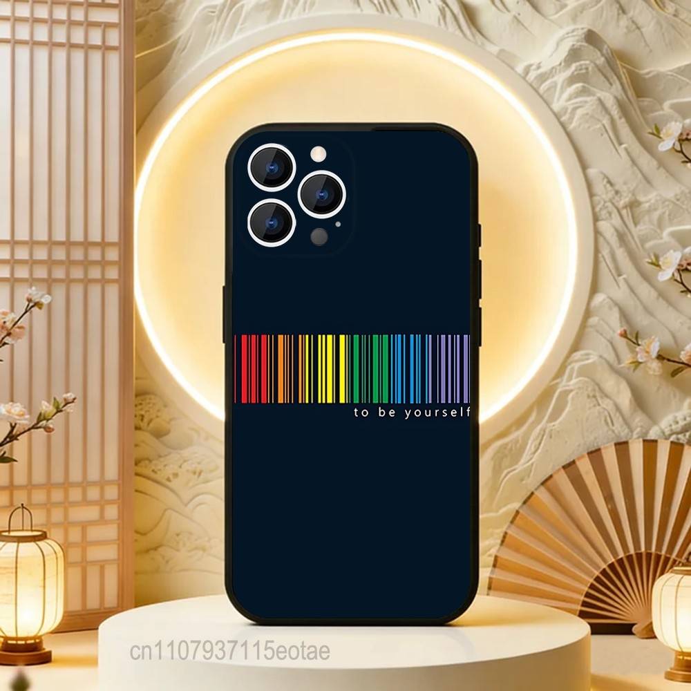 Love Is Love LGBT Homosexual Black Soft Case For iPhone 17 13 14 15 11 16 12 Pro Max Pro Max Plus E Air Mini Phone Cover Shell