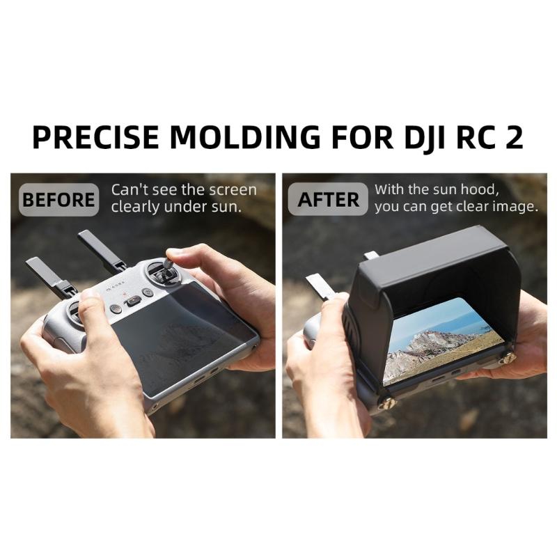 Silicone Sun Hood Sun Block for Air 3 RC2 Remote Control Protector Anti Glare Sunshade