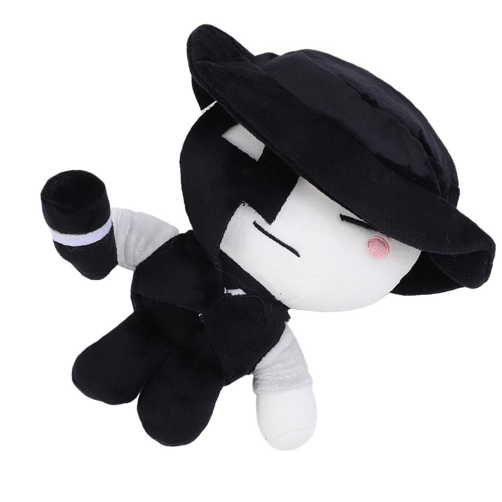 7.9 Inch Artful Plush Soft Stuffed Game Collectible Doll Black White Gaming Character Stuffed Plush Toy