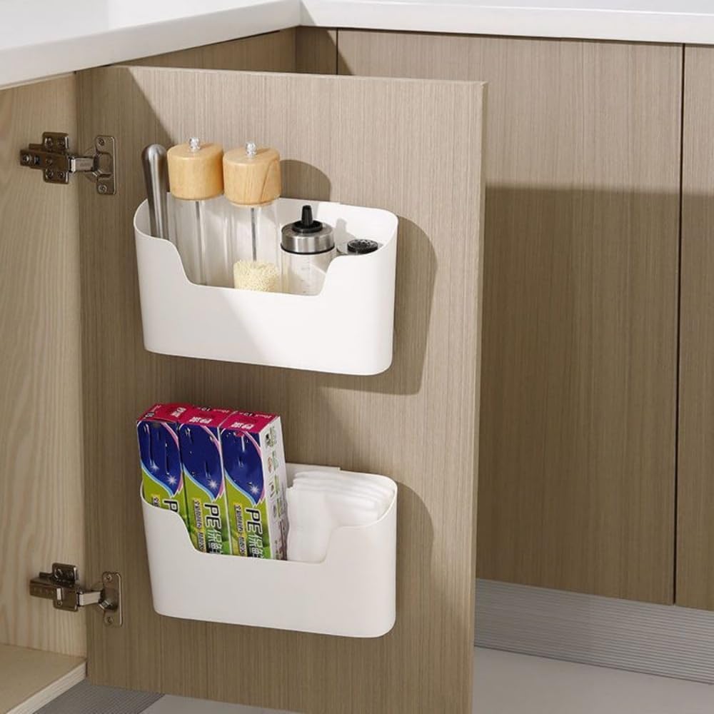 Magnetic Force Organizer Rack Refrigerator Side Storage Holder for Cutlery Seasoning Coffee Beans Multifunctional Organizer Rack