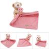 Schöne Bär Plüsch Schnuller Sicherheit Decke Weiche Baby Kinder Spielzeug Neugeborenen Geschenk Rosa
