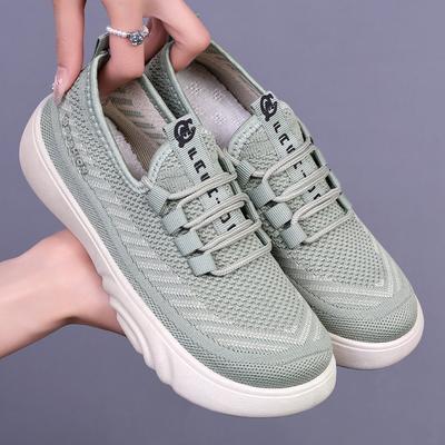 2025 Frühling Damen Mesh Mama Schuhe Atmungsaktive Weichsohlige Freizeitschuhe zum Gehen Komfort Rutschfest Leicht