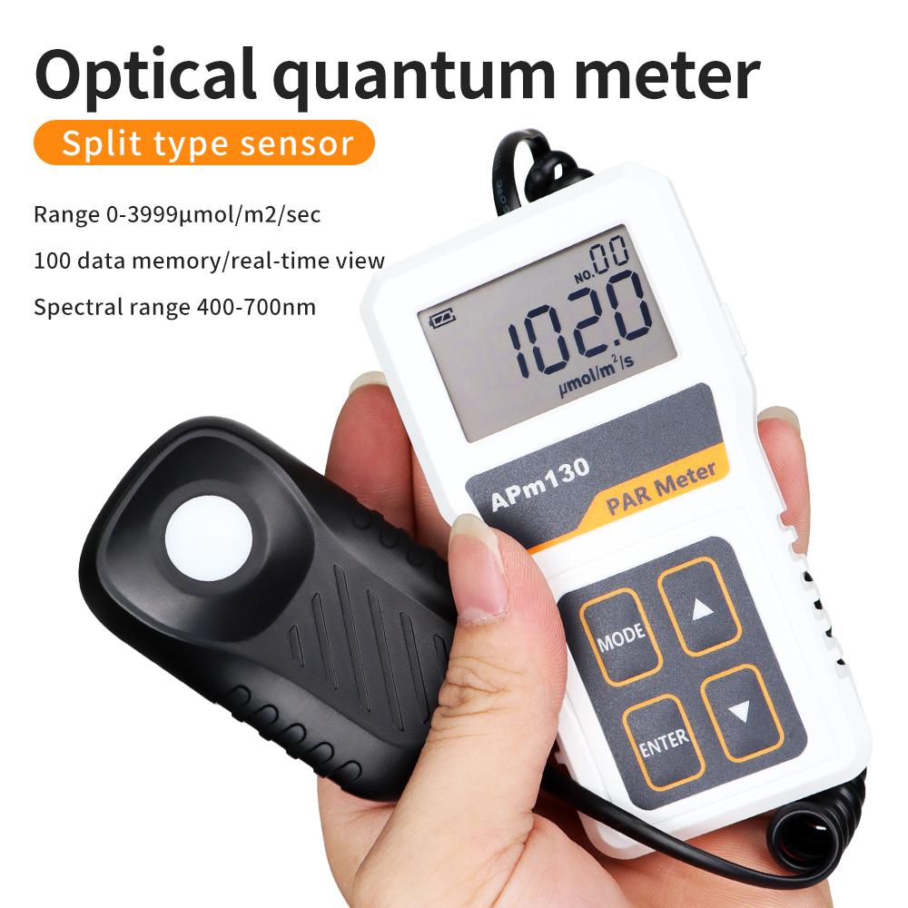 

APM130 Split Type Digital Light Energy Meter Optical Energy Meter Spectral Illuminance Meter Photometer PPFD for Greenhouse
