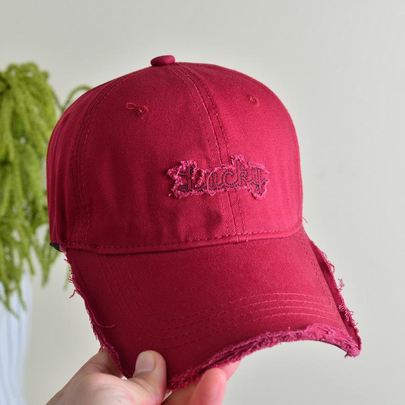 Unisex Letter Embroidery Washed Cotton Spring Summer Baseball Cap Men Women Outdoor Sports Snapback Hat Hip Hop Dad Trucker Caps