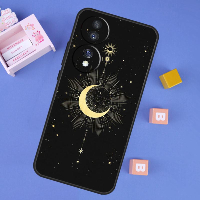 Galaxy Moon Stars Phase Totem Art Case For Honor 400 Pro 200 70 90 Lite X9a X9b X9c X9d X8b X8c Win RT Magic 8 5 6 7 Pro Cover