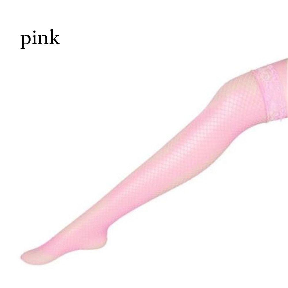 Pantyhose Tights Plus Size Women Lingerie Knee High Stockings Hollow Out Mesh Fishnet Stocking