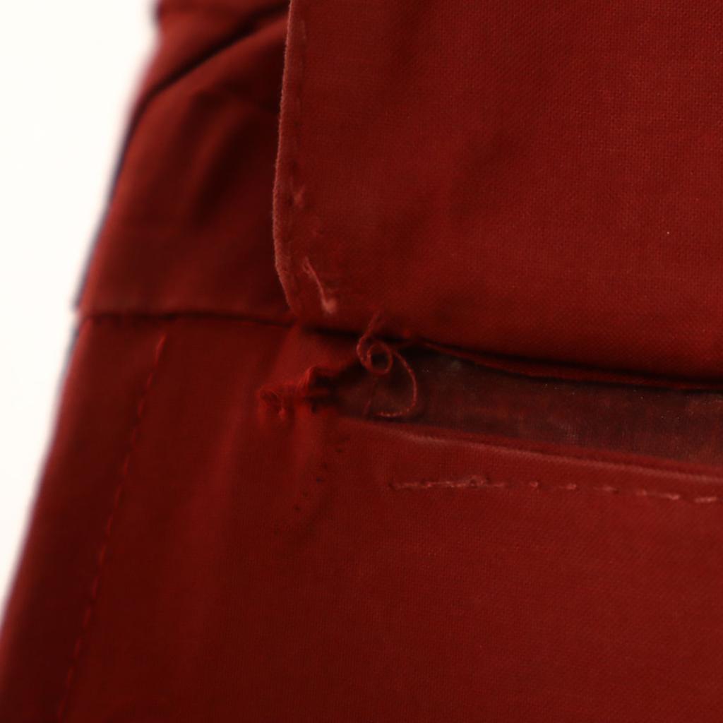 HERMES 80s Vintage made in Scotland Ulster coat L Red series Women Used