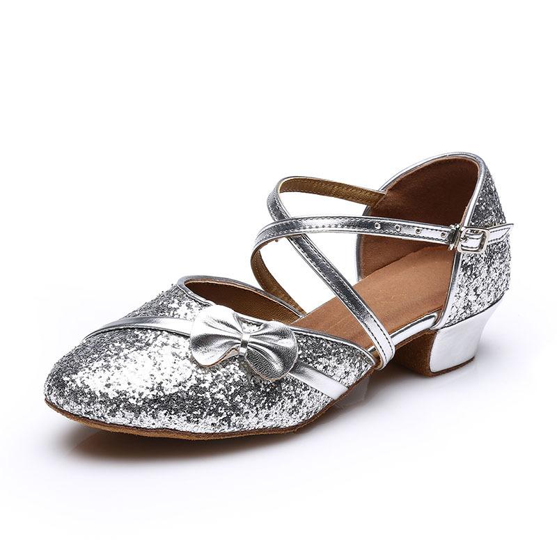 Dancing Shoes for Women Closed Toe Ballroom Latin Dance Shoes Rubber Sole High Heel Tango Girls Salsa Dance Shoes