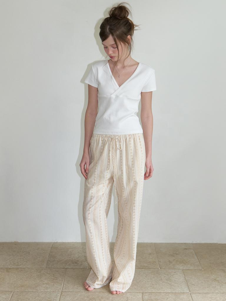 Liel Liv Banding Pants (Beige)