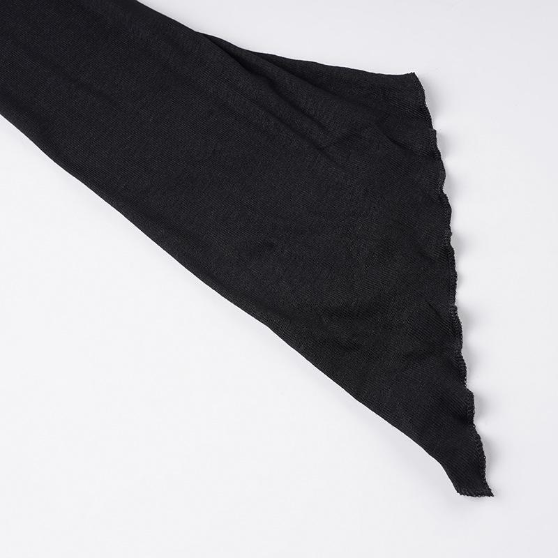 Women's Solid Colour Temperament One Shoulder Long Ruffle Hem Split Long Sleeve Dresses