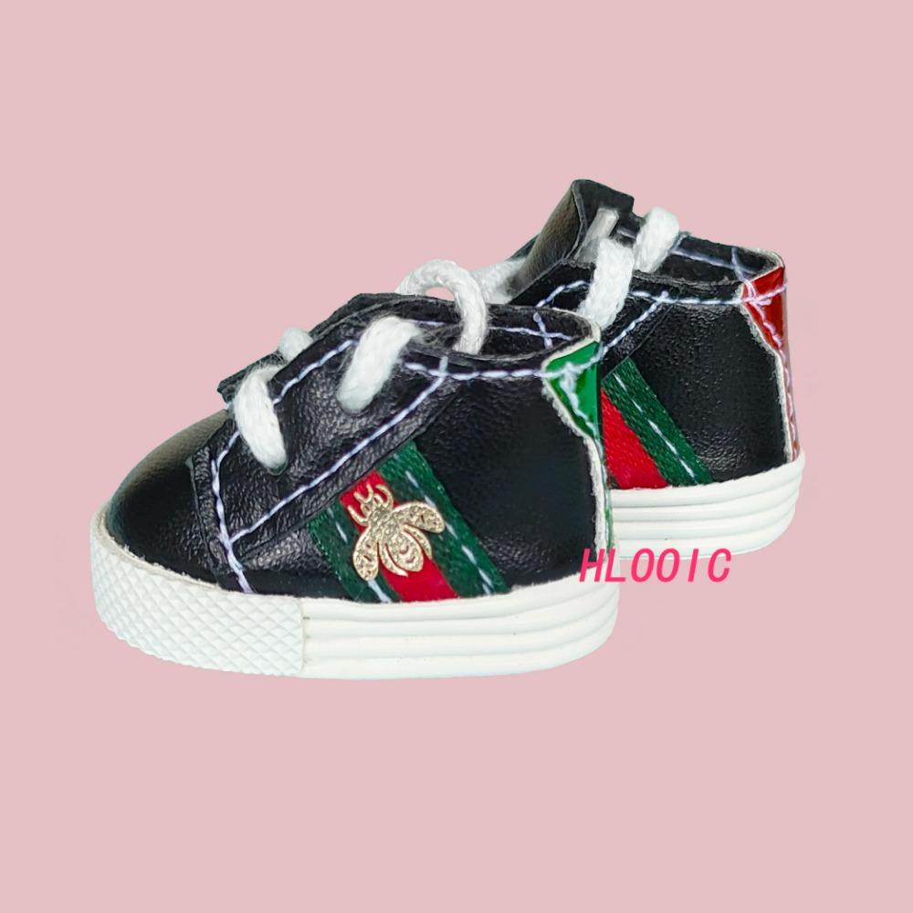 Labubu  Shoes (4*1.8cm) Doll Sneakers ,for 17cm Macaron Plush and 15cm EXO Cotton Doll and 1/6 BJD Doll Clothes Shoe Accessoires