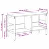 Artisan Oak Bookshelf 82 x 32 x 47 cm Engineered Wood