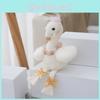 Adorable Flamingo Bunny Plush Keychain Soft Fluffy Toy For Bags And Keys