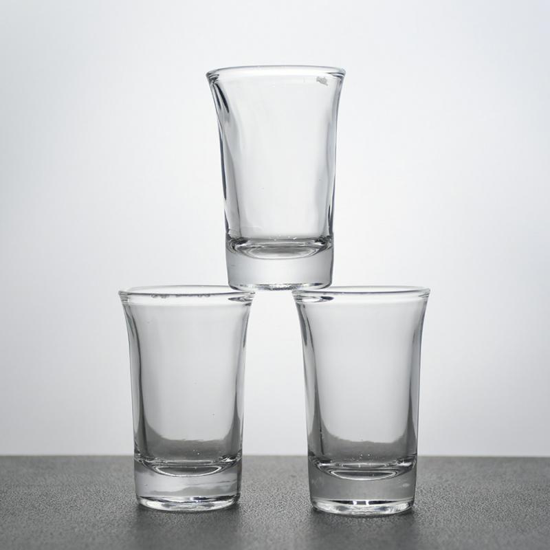 2pcs Shot Glass Set 50ml Liquor Glasses Horn Shape Bullet Cup Small Wine Cup Water Cups Exquisite Container Wine Spirits Cup Set