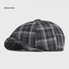 Autumn/Winter Unisex Plaid Newsboy Beret - British Retro Style Wool Hat