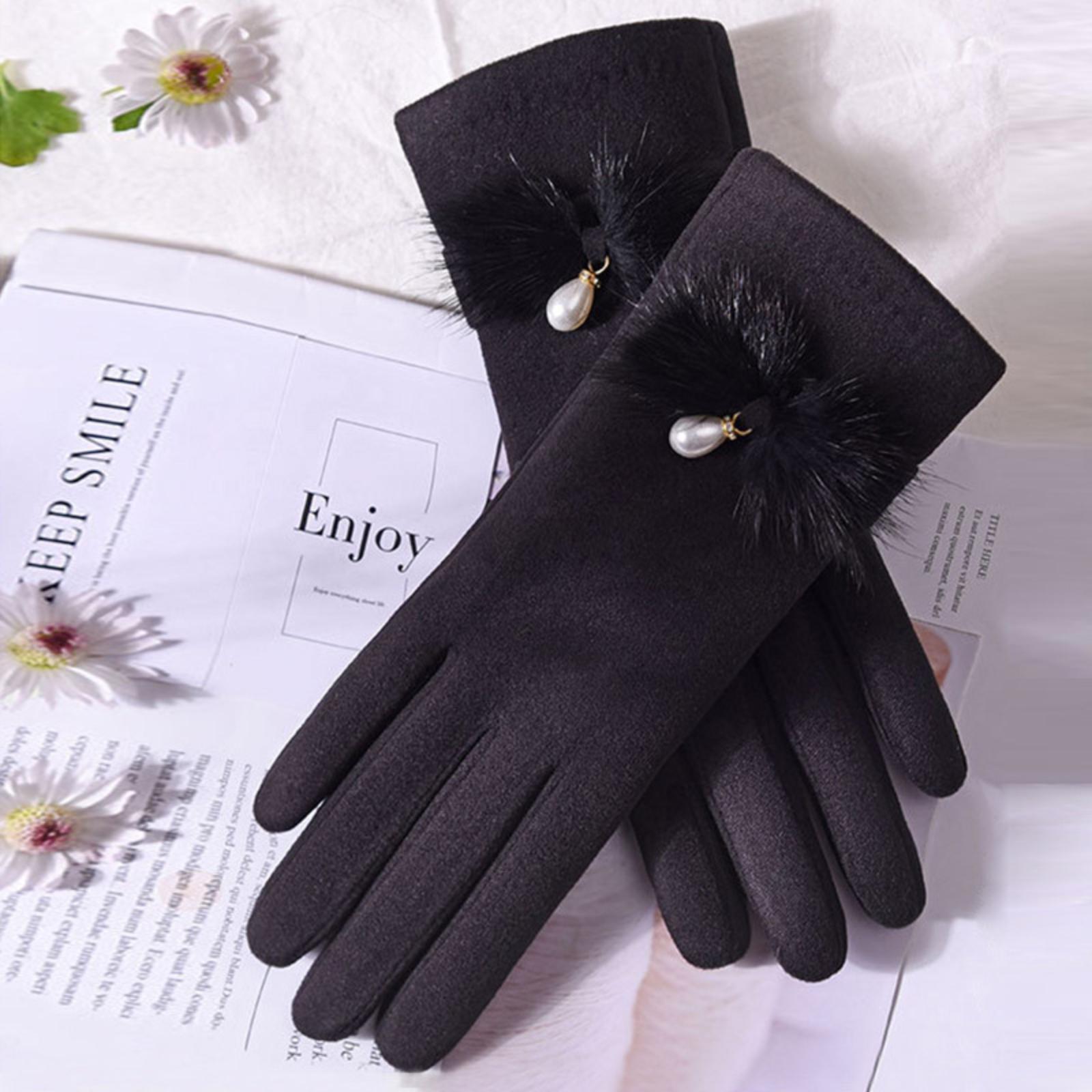 

Детские теплые перчатки плюс флисовые перчатки, защищающие от холода One Size чёрный