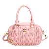 New Pleated Pillow Bag Women's Versatile Handbag High-end Bowling Bag Shoulder Messenger Bag