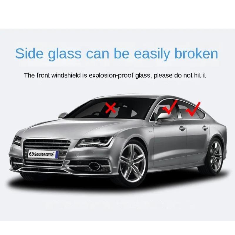 Safety Hammer with Rescue Whistle Car Escape Tool 3-in-1 Window Breaker Seatbelt Cutter Compact Emergency Escape Tool for Car