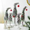 NUCHI Mini Snowing Crooked Neck Christmas Tree Ornament.