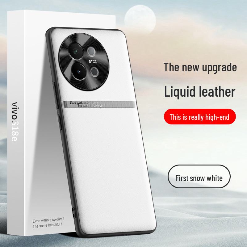 Liquid Leather Protective Case for Vivo S18e, Anti-fall and Anti-fouling. Ships As One Piece.
