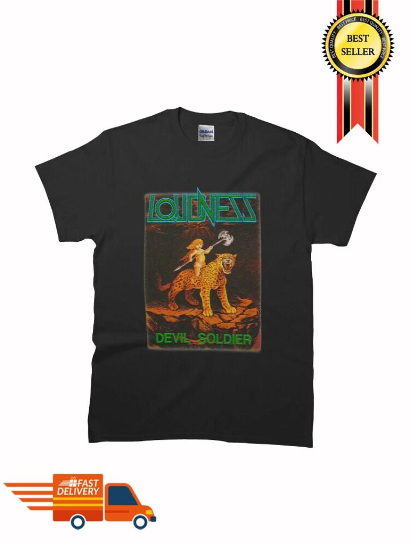 New LOUDNESS Devil Soldier Classic TShirt SIze S4XL Unisex New SpringSummer Arrivals Unisex Women M