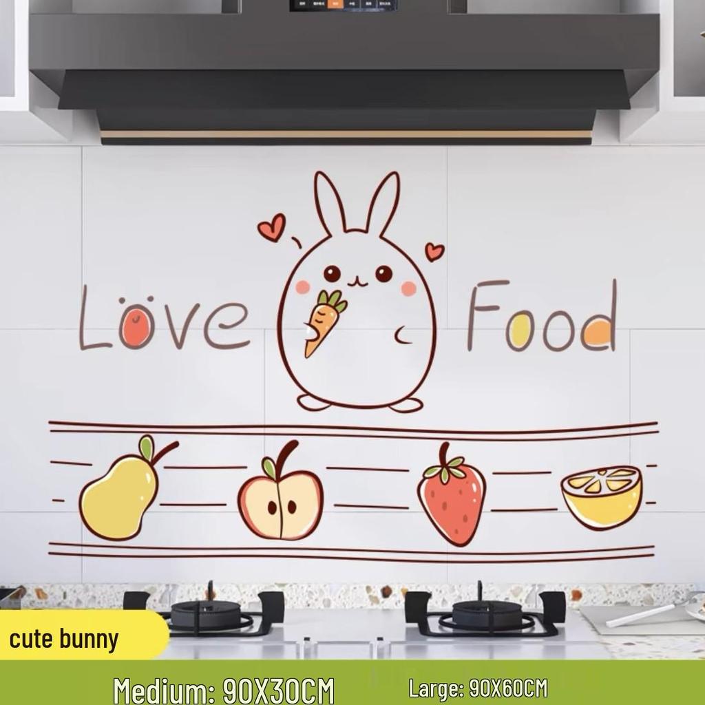 Ulepszone Odporne na Olej, Wodoodporne, Odporne na Ciepło, Ognioodporne Naklejki Kuchenne na Kuchenkę i Okap.