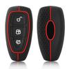 Silikon-Autoschlüsselgehäuse für Ford Kuga Focus Mk3 Mk4 Mondeo Fiesta Titanium Ecosport Transit MK8 Schlüsselabdeckung Fernbedienung Zubehör