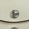 Great HERMES Coin Case Calvi Duo Compact Wallet Epsom Leather Women Used