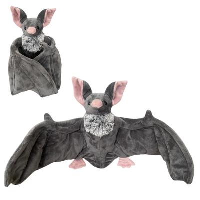 Lovely 25Cm Grey Bat Plush Stuffed Bat Doll Plush Throw Pillow For Boys And Girls Christmas Halloween Decoration Holiday Gifts