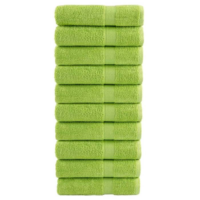 VidaXL Serviettes de Bain de Qualité Supérieure 10 pcs, Serviettes de Douche, Draps de Bain, Serviettes d'Invité de 137505